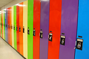 Our rainbow lockers.jpg
